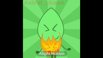 woh hey lol || #bfdi #leafy #firey #fireafy #osc #animation 