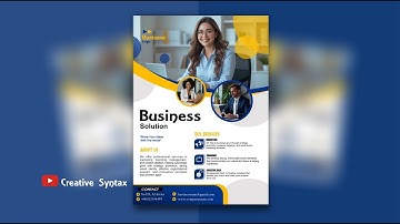 How to Create a Professional Business Flyer Design in CorelDRAW | Step-by-Step for Beginners