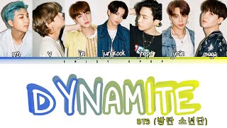 BTS DYNAMITE Color Coded Lyrics