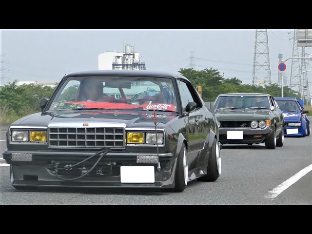 noboru 拡声器 旧車 街道レーサー 街道レーサー】道の駅に集まる旧車