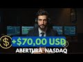 Estratégia Abertura NASDAQ: $70,00 USD por conta no replikanto de Lucro em Apenas 2 entradas