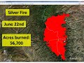 Silver Fire fire perimeter growth from June 7th through the 24th