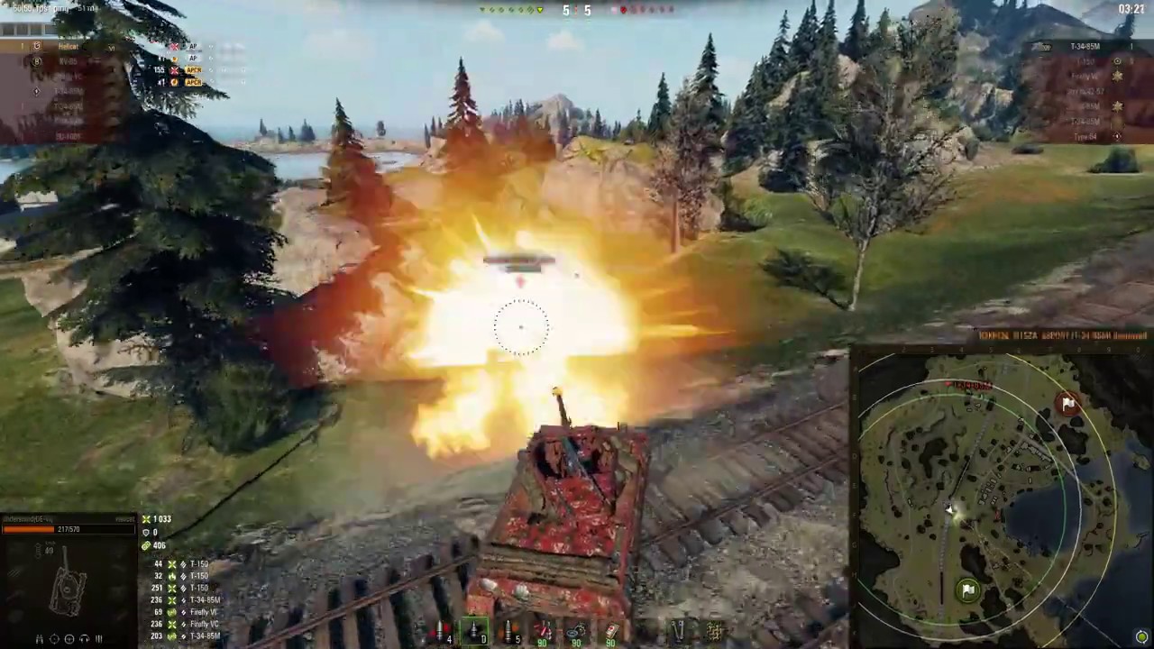 World of Tanks - 1 vs 3 - T6 Stronghold