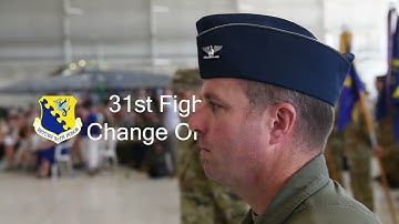 31 Fighter Wing Change of Command 2022