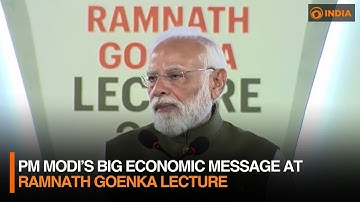 PM Modi’s Big Economic Message at Ramnath Goenka Lecture