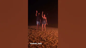 لحظات رومانسية لـ سيرين عبد النور وزوجها 