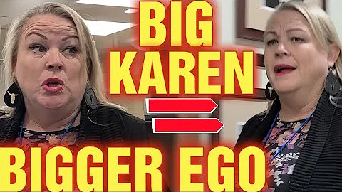 POWER TRIPPING KAREN GETS BRUISED EGO! 1ST AMENDME...