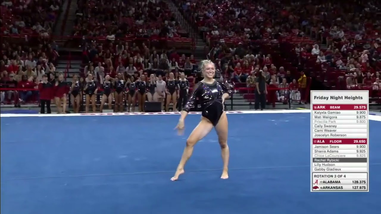 Rachel Rybicki 9.925 Floor Alabama vs Arkansas 2-28-25