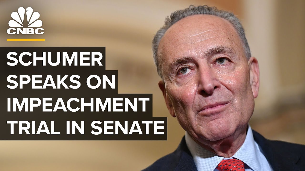 Sen. Chuck Schumer speaks on Trump impeachment trial in the Senate – 1 ...
