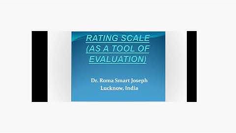 Rating Scale