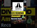 MRPL Dividend 2026 #shortsfeed #dividend
