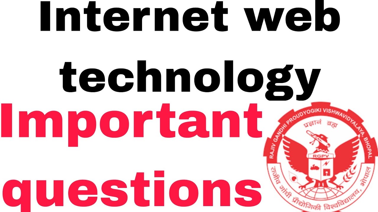 Internet web technology important questions iwt important questions