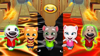 TALKING TOM GOLD RUN - ALL CLASSIC CHARACTER TRIPLE FUSION LAVA, DARK LAVA & MUD...Eww DOWN screenshot 5