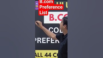 B.com ( P) Preference List for DU | CSAS Phase 2 | #youtube #ytshort #cuet #delhiuniversity#shorts