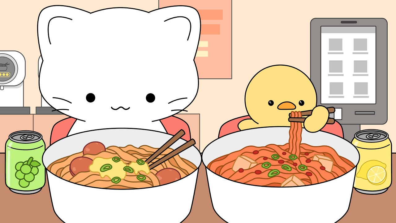 Self Ramen Store Mukbang | ASMR Animation