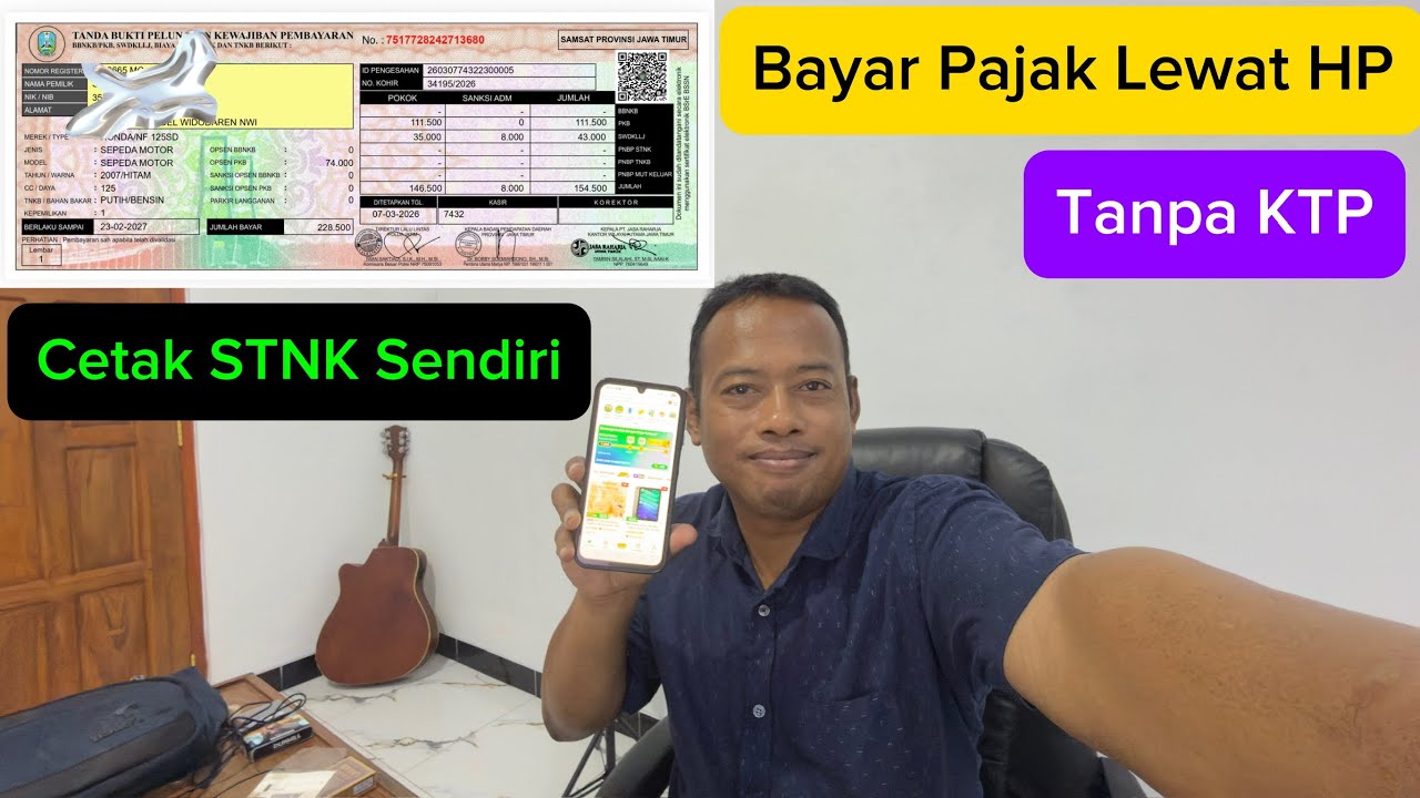 [FULL] Cara Bayar Pajak Kendaraan Bermotor Lewat Tokopedia Tanpa KTP ~ Unduh & Cetak E-TNKB Sendiri