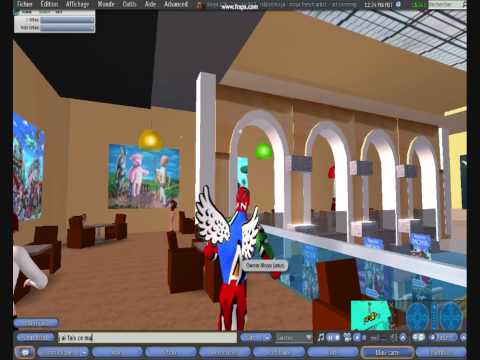 vernissage virtuel sur second Life Fondation Caiss...