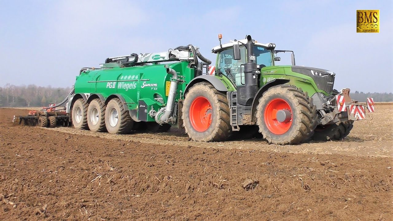 Fendt 1050 Vario & Samson PG 31 Volmer tárcsás borona 7 m