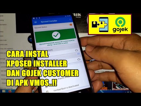 CARA INSTAL XPOSED INSTALER DAN GOJEK CUSTOMER DI APK VMOS - TAHAP KE 2 PEMBUATAN HP PELOR VMOS..!!