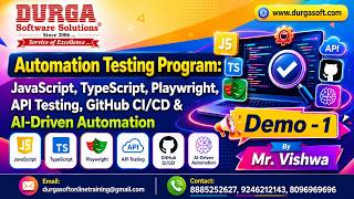 Automation Testing Program tutorials || Demo - 1 || by Mr. Vishwa On 03-09-2026 @8AM (IST) screenshot 1