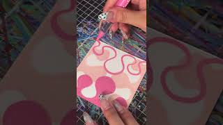 Immersive painting pink color scheme acrylic markers daily painting