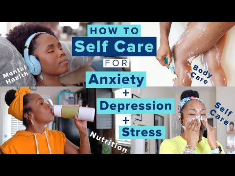 How to Self Care for Anxiety u0026 Depression SYMPTOMS | Get BETTER Mental Health + Stress Relief