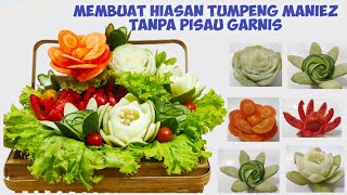 Cara Mudah Membuat Hiasan Tumpeng// Pakai Pisau Dapur (Part 2)