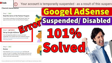 Google Adsense Temporarily Suspended 100% Solved by Android | Google Adsense Disabled