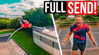 SALTO über UNMÖGLICHES Roofgap! & Double Kong FAILS! | Parkour in Essen