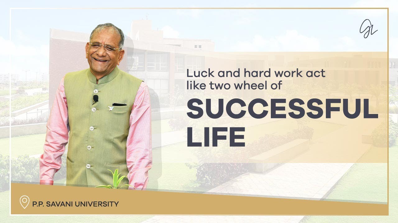 Govind Dholakia talks about "Luck" and "hard work" act like two wheel