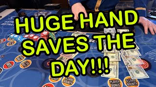 3 CARD POKER in LAS VEGAS! HUGE HAND SAVES THE DAY!! screenshot 3