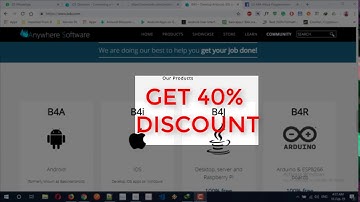 Get 40% discount coupon on B4A and B4I - B4X coupons 2019