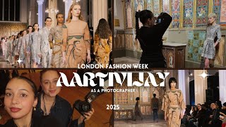 AARTIVIJAY Runway, London Fashion Week 2025 Behind the scenes as a photographer