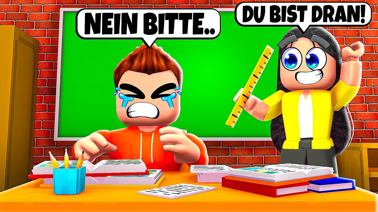 Ich MUSS eine PRÄSENTATION halten in der  SCHULE in Roblox! (Hilfe😭)