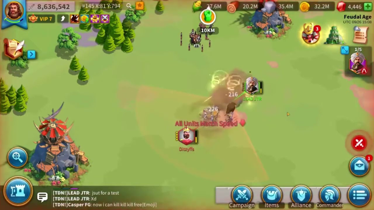 Pelagius Vs Baibars Maxed - 1 vs 1 Test  -RISE OF KINGDOMS