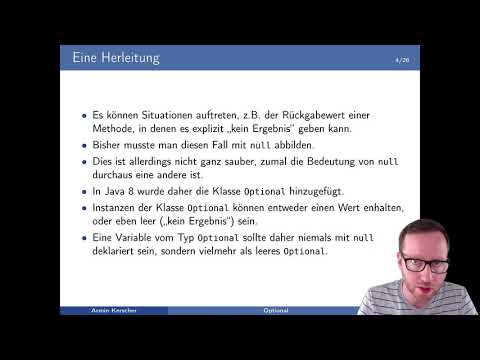 Java - Eine Herleitung zu Optionals (Teil 2/7)