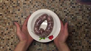 Тёплый салат с колбасками и сырными шариками Тёплый салат с колбасками и сырными шариками