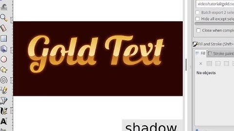 How Create Text Gold Effect in Inkscape