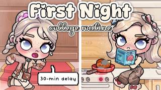 My Chaotic First Day of College Night Routine🌙🍔 | Real Life Routine | Avatar World screenshot 5