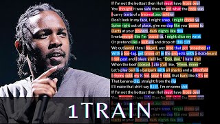 Kendrick - 1Train Lyrics, Rhymes Highlighted