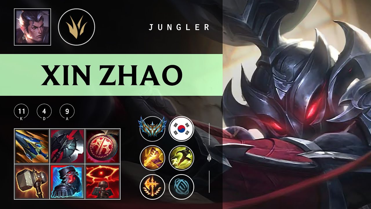 Xin Zhao Jungle vs Qiyana - KR Challenger Patch 25.22