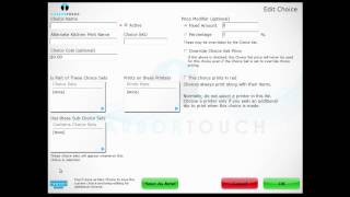 Restaurant Mgr Sec08 - Adding Menu Choices or Modifiers