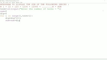 || 44 || Print series 1+12+123+1234+...N | Number series | To print 1 12 123 | Series printing