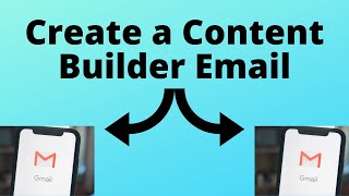 Create A Content Builder Email | Content Builder Training
