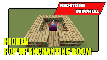 Hidden Flush Pop Up Enchantment Room [Enchantment Table Input] (Minecraft Xbox TU21/PlayStation CU8)