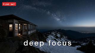 [LIVE 24/7] Deep Focus Radio — Ambient Chillstep for Deep Work, Coding & Study | No Distractions