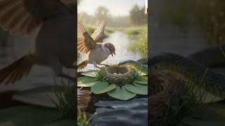 Sparrow vs Snake 🕊️. #ai #aishorts #aiart #aivideo #shorts #viral #youtubeshorts #trending