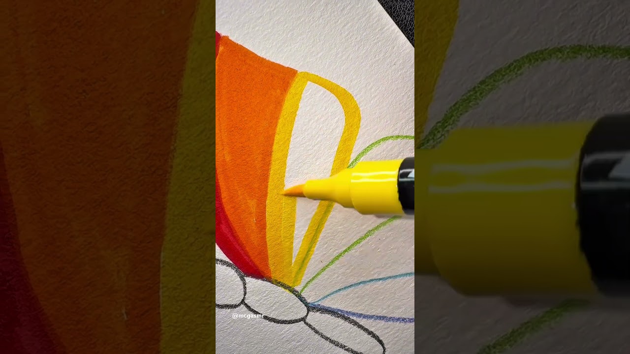 ASMR Coloring Butterfly – Relaxing Marker Sounds & Soft Strokes 