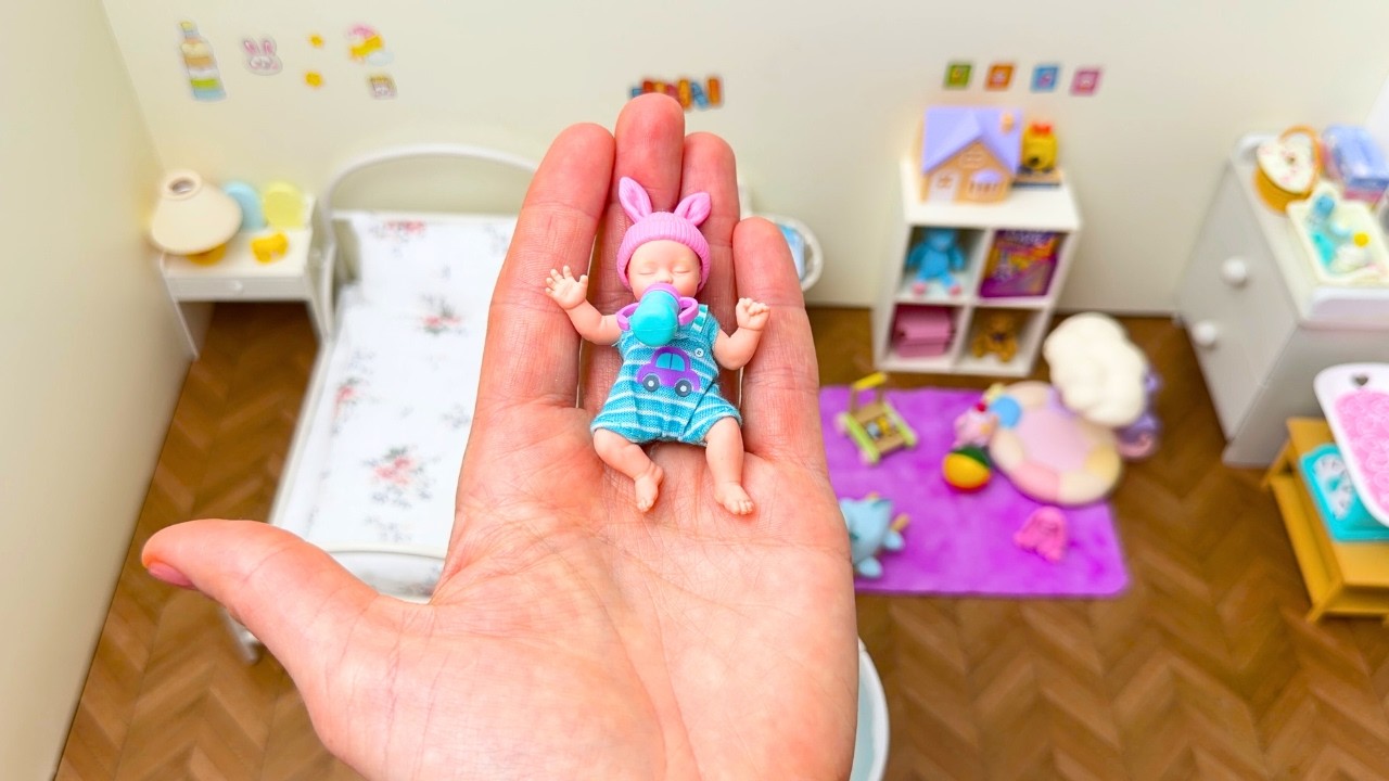 Mini baby bedroom ASMR 🤩 Awww! So cute ｡◕‿◕｡