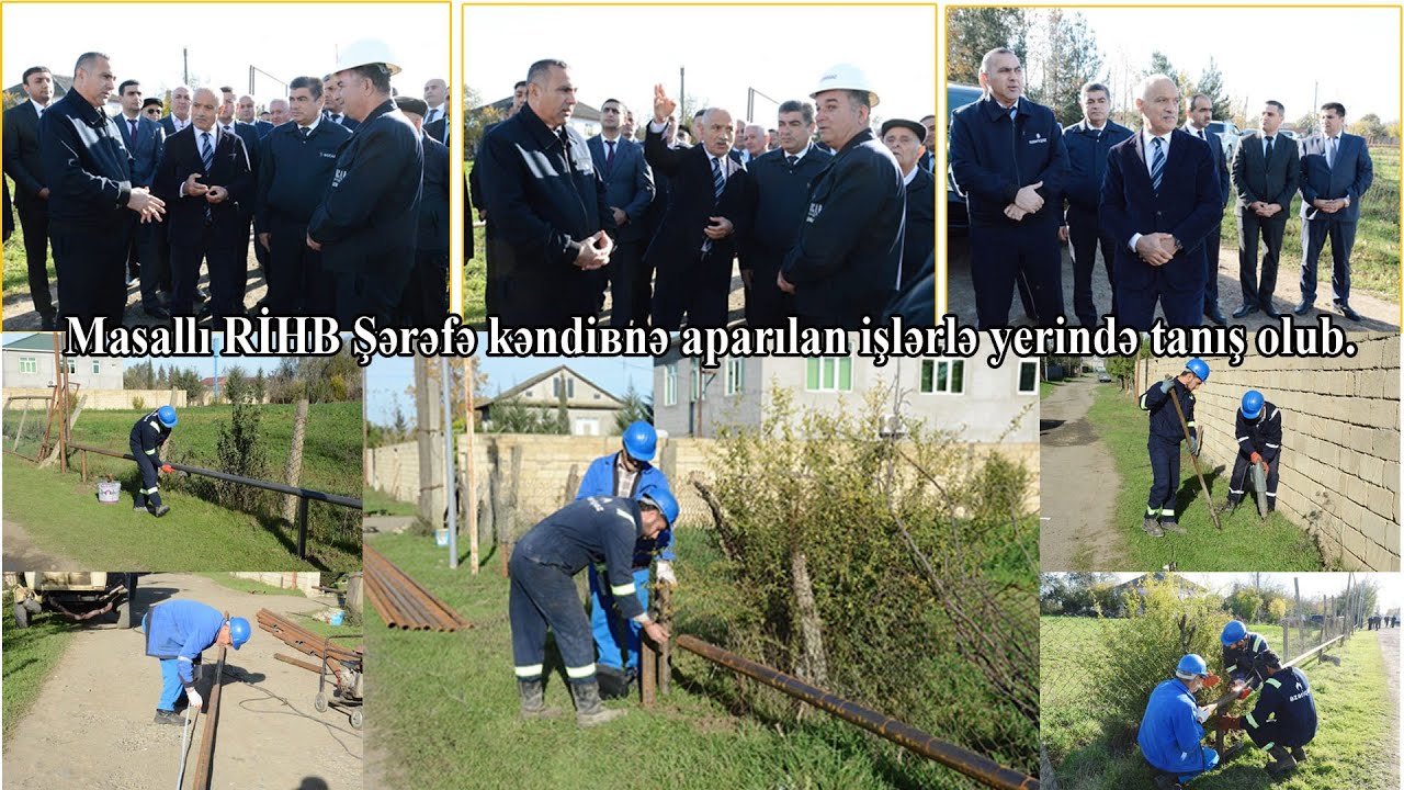 Masallı RİHB Şərəfə kəndində aparılan işlərlə yerində tanış olub.
